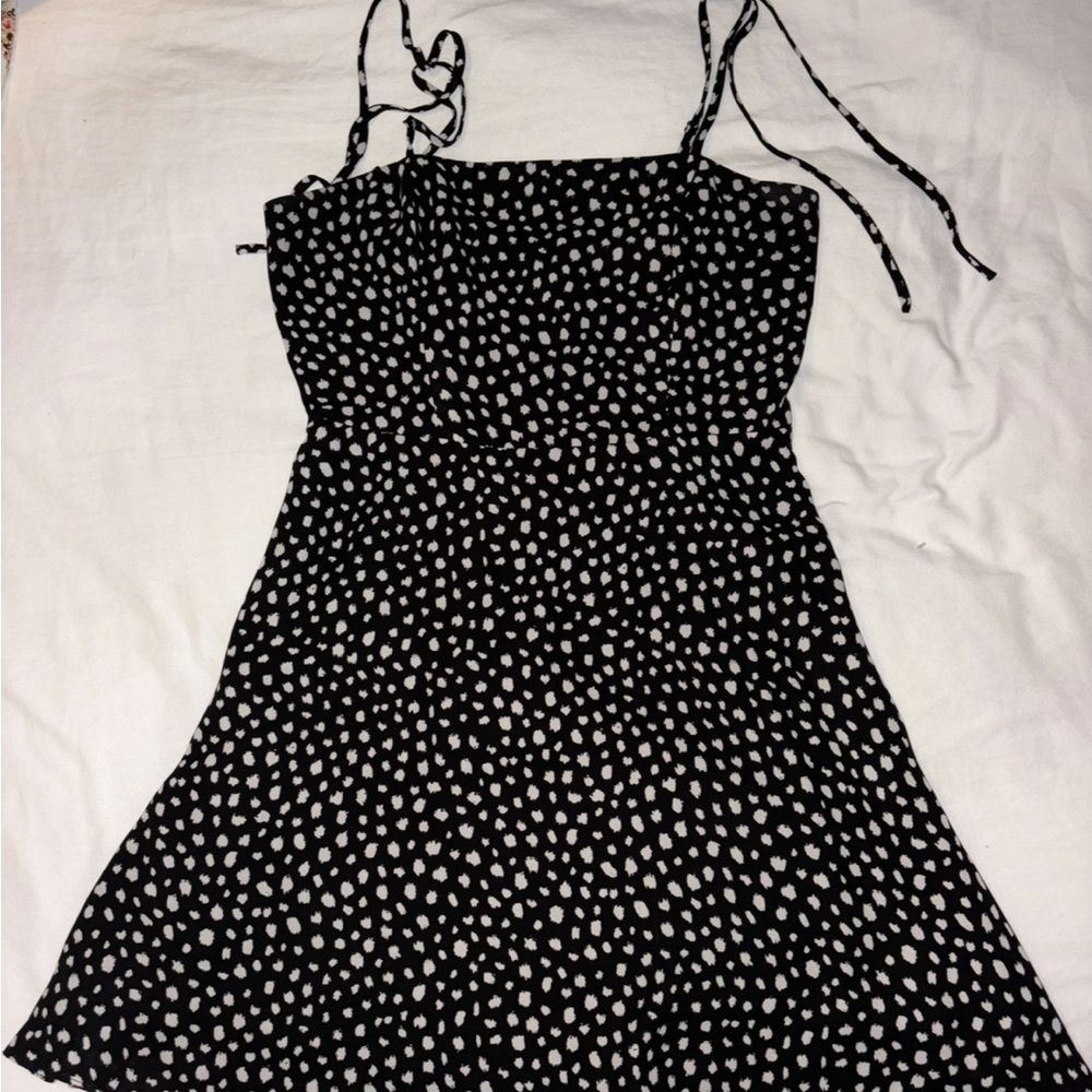 Grace Black and White Patterned Dress